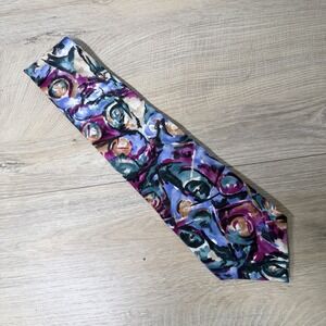 Miles Davis Abstract Jazz Art Print Designer Neck Tie Colorful Statement Office